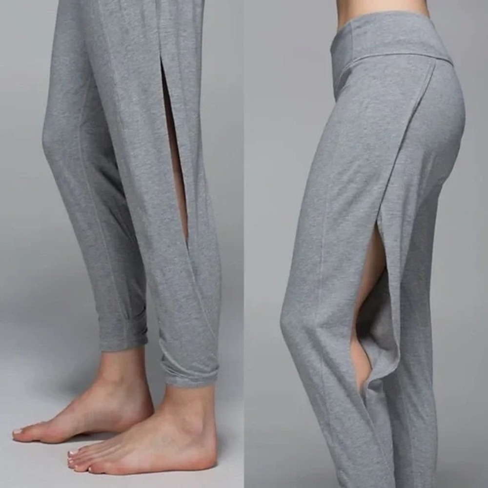 Lululemon Superb Pants Women's 6‎ Heathered Gray Vitasea Joggers Athleisure Yoga
